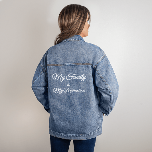 W*N My Family - Oversized Women's Denim Jacket